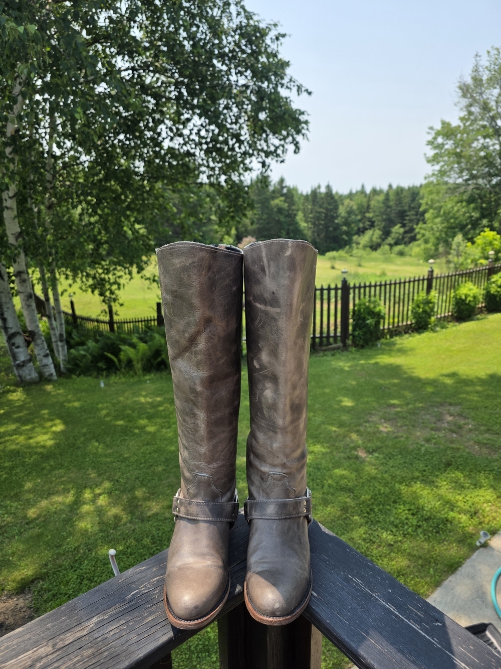 Freebird Tall Brown Leather Riding Boots Sterling Size 10
